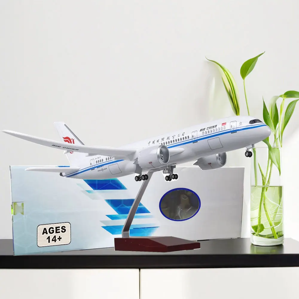 

B787 China International Airlines Airplane Model Diecast Resin 47cm Simulated Decoration Ornaments for Collections and Displays