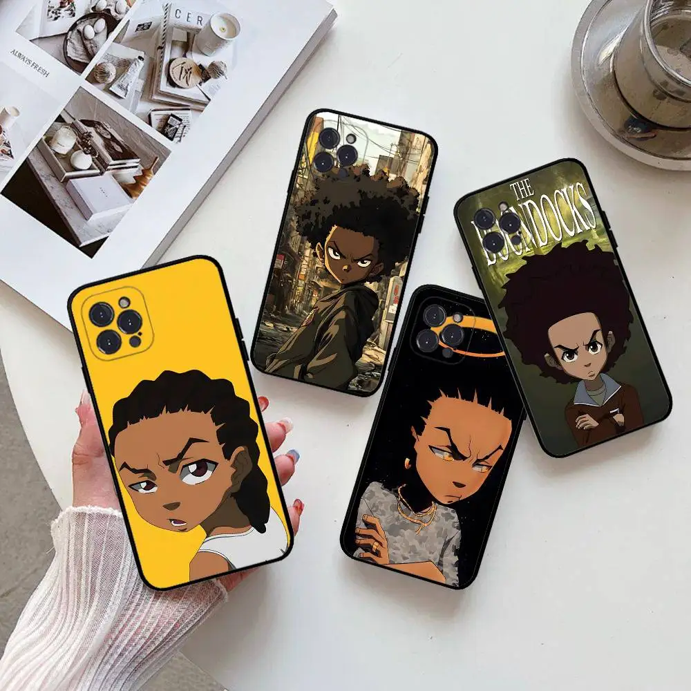 Huey Freeman Boondocks Phone Case For iPhone 17 16 15 14 11 12 13 Pro Max Plus Mini Soft Back Cover