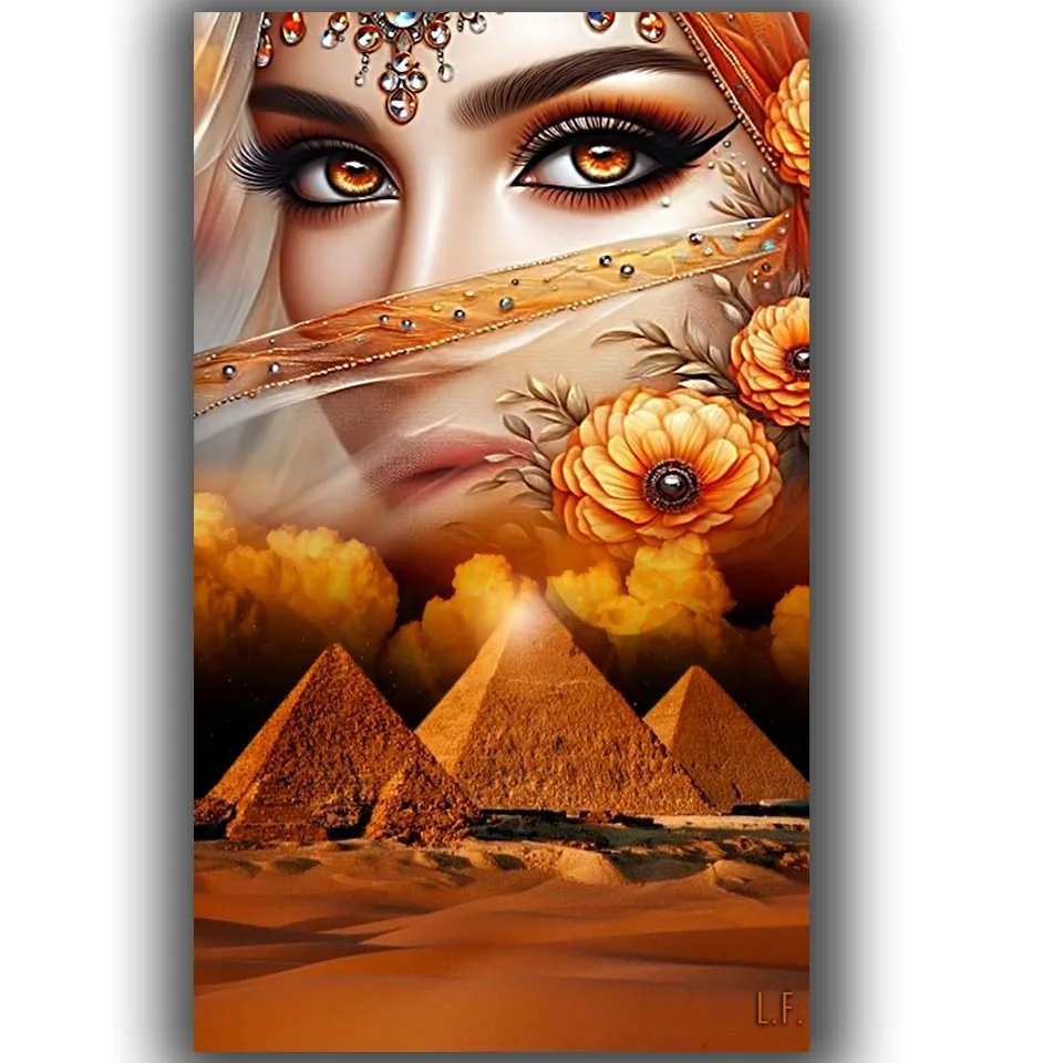 

Удивительная женщина в маске в пирамиде, сделай сам, 5d алмазная живопись, наборы для вышивки крестом, алмазная мозаика для декора гостиной