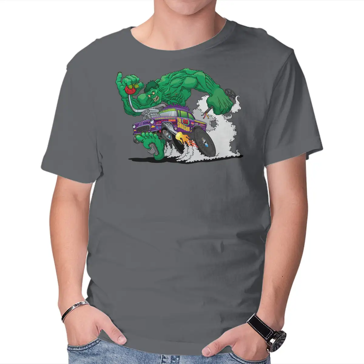 Camisetas Unisex de Hulk de cejas bajas para hombre y mujer, camisetas cortas de verano, camisetas informales de algodón, ropa de moda para pareja, recién llegado