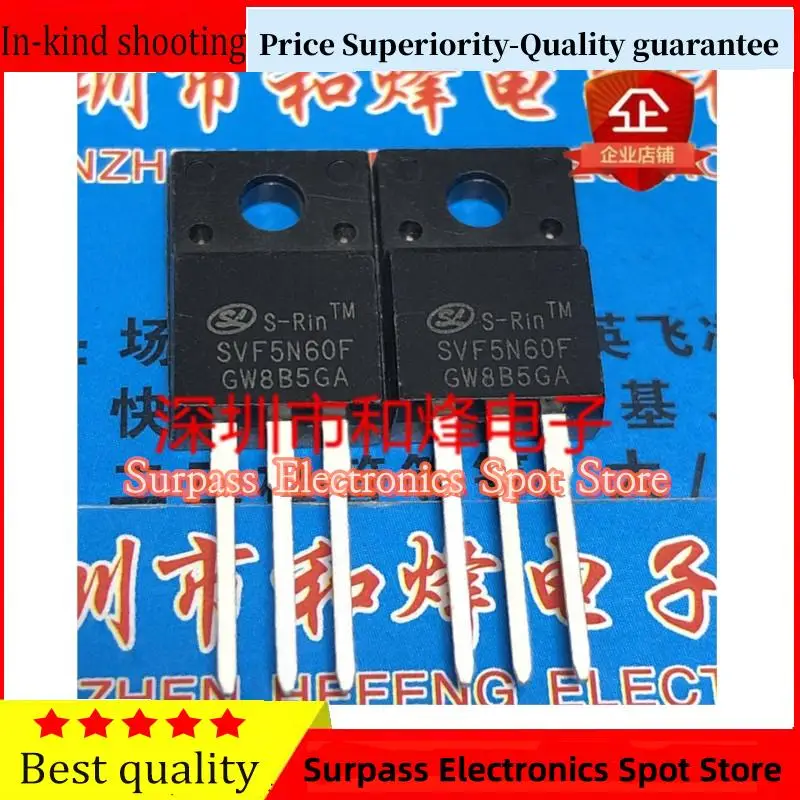 10PCS-100PCS  SVF5N60F  TO-220F 600V 5A      Price Superiority-Quality guarantee