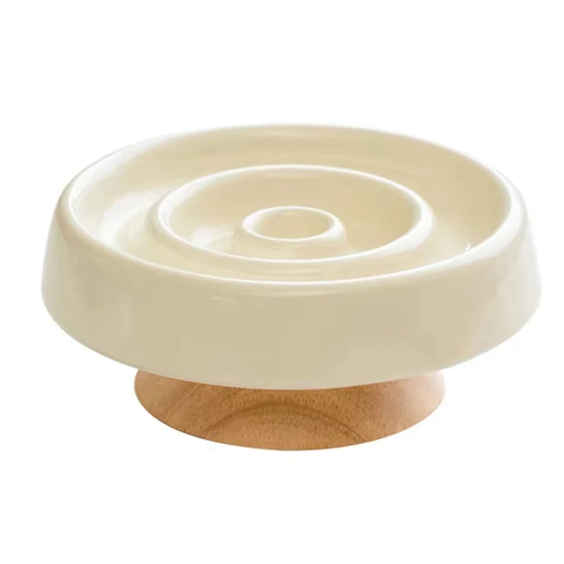 

Ceramic Dog Slow Feeder Bowl Anti-Gulping Cat Food Dish Bowls Pet Cat Puzzle Food Bowl Puppy Dogs Cat Feeding Container