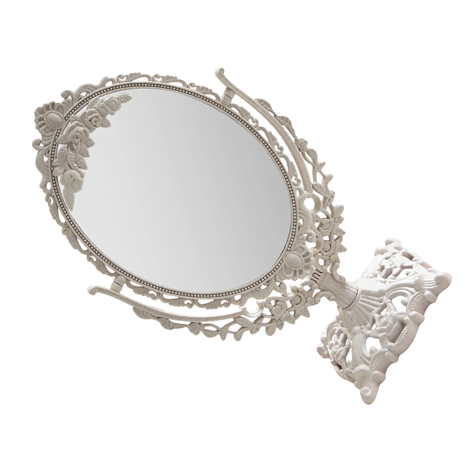 1Pcs Floating Engraving Mirror Compact Design with Smooth Surface Fine Workmanship Desktop Makeup Mirror for Women