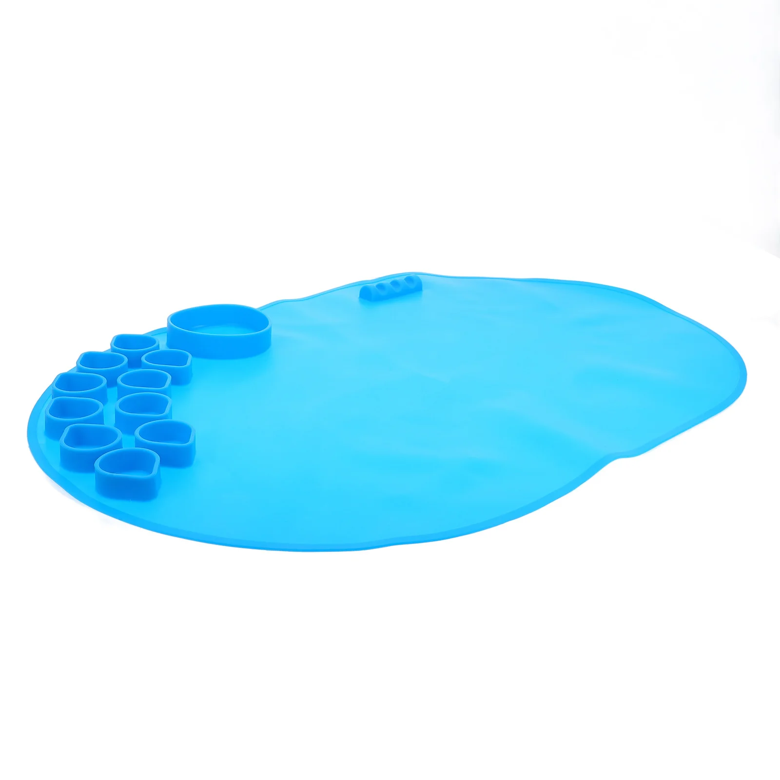 

Silicone Craft Mat With Water Cup Non-Stick Reusable Flexible Diy Painting Mat For Resin Casting Students Art Projects