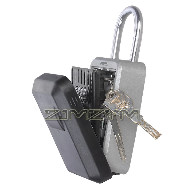 Imagem -05 - Senha Chave Cofre Portable Lock Box Grande Capacidade tipo de Gancho Inteligente ao ar Livre Tampa Impermeável