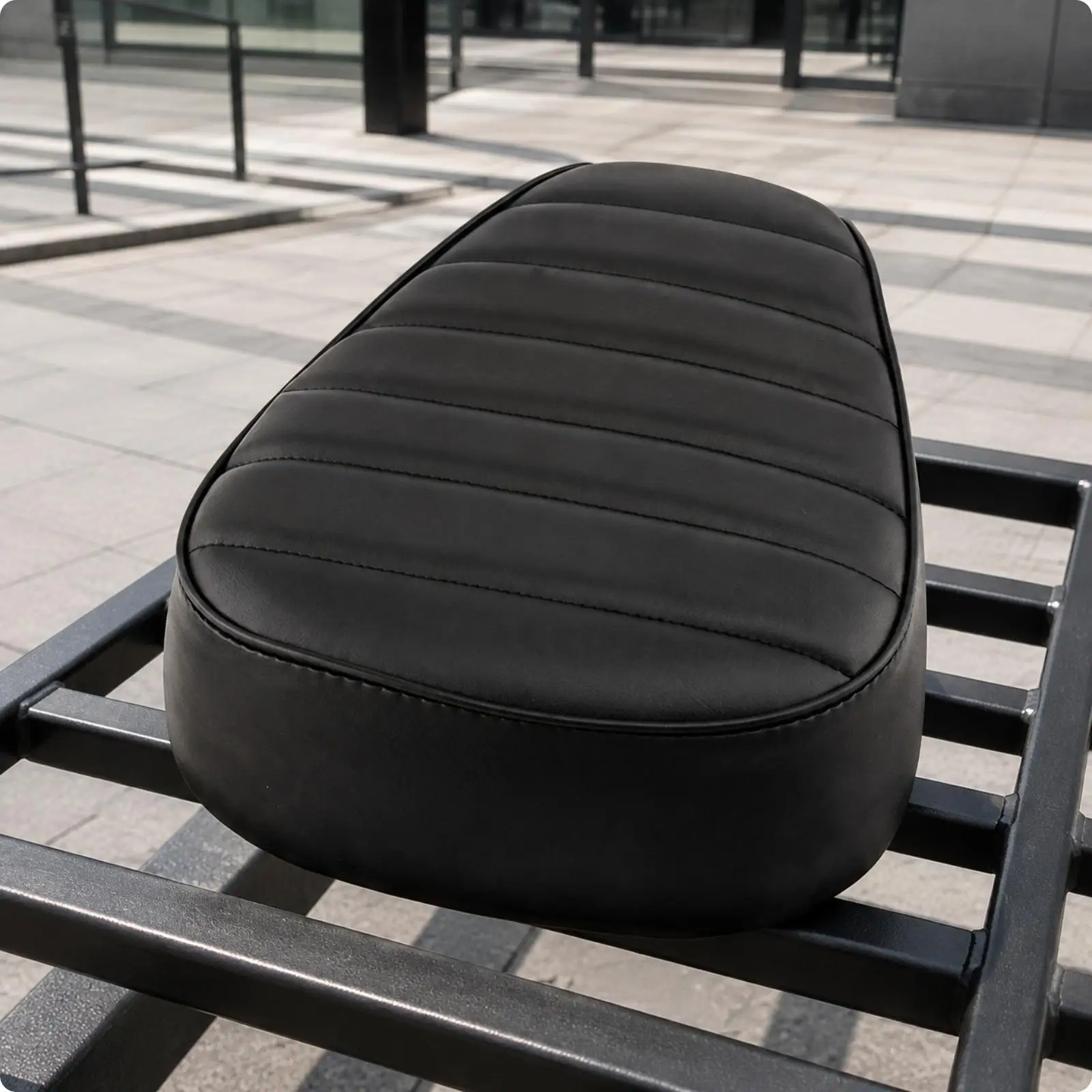 Upgraded Electric Scooter Cushion Comfortable Single Seat Pad Contoured Shape with Stitched Channels for Everyday City Travel