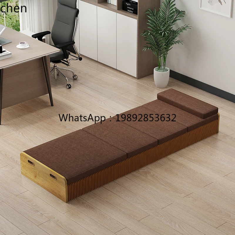 folding office nap escort bed portable retractable paper bed small apartment sofa bed