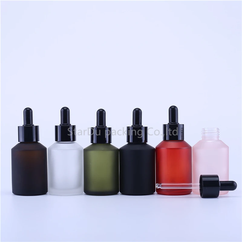 60ml Empt Dropper Bottles Oblique Shoulder Glass Essential Oil Liquid Aromatherapy Pipette Perfume Container 120pcs