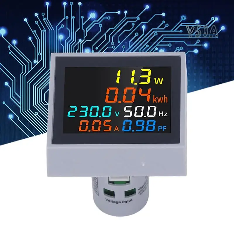

Y50A-6 In 1 Multifunction Digital Meter AC Voltage Power Frequency Monitor For Household SPM004