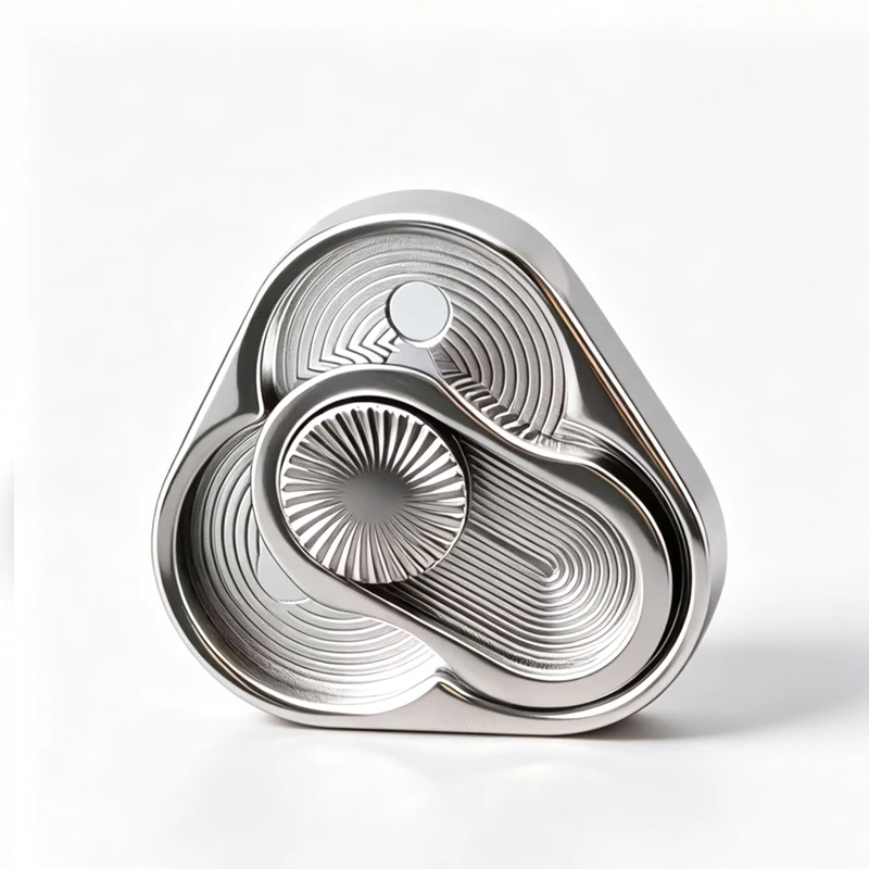 Triangle Magnetic Fidget Slider Haptic Clicker Push Card Stress and Anxiety Relief for Adults Office Fun Cool EDC Gadgets Gifts