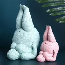 Nordic Living Resin Abstract Fat Lady Yoga Statue Home Decor Decoration Room Figurines Interior Desk Accessories Sculptures