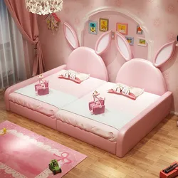 Muebles para niños y niñas, tatami de princesa, gemelos, combinación de cama para padres e hijos, empalme de cama más barandilla de banda ancha l