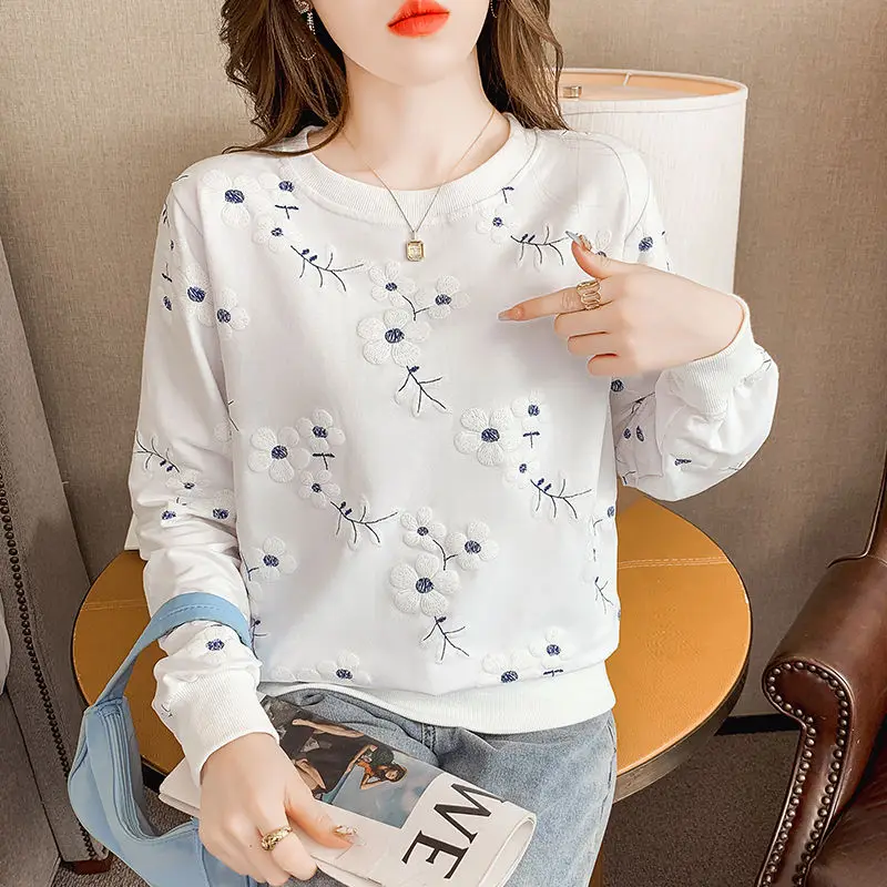 여성용 스웨트셔츠 여성 상의 따뜻한 네이비 블루 겨울 트렌디 인스 힙합 탑 오버사이즈 니치 하이 스트리트 빈티지 올드 워싱