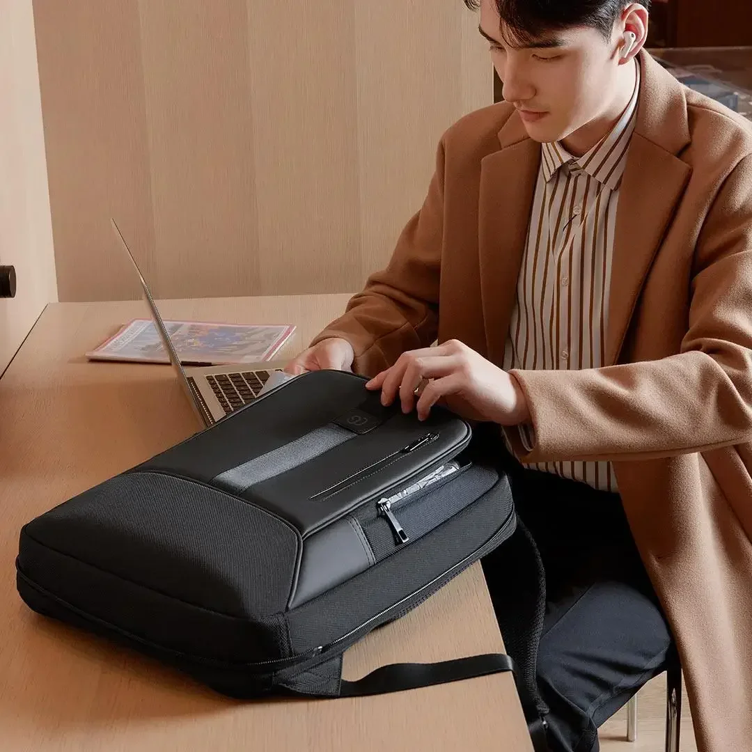 Xiaomi 90FUN ransel perjalanan bisnis, tas Laptop 15.6 inci tas sekolah tas ransel sekolah tas punggung fungsi 33L