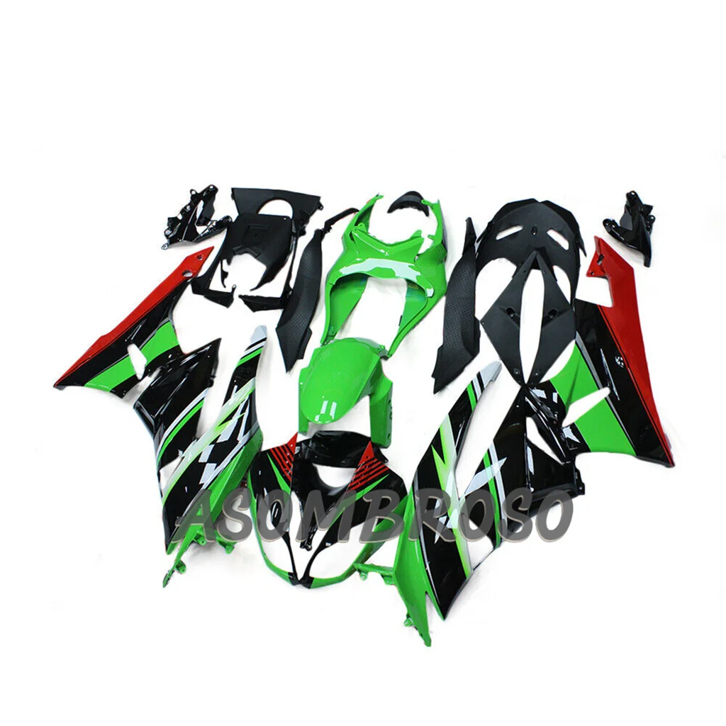 ل النينجا ZX-6R 09-12 الطريق سباق هيكل السيارة ZX 6R 2009-2012 ZX6R كامل الجسم ABS البلاستيك مجموعة يغطي الهدايا المجمعة