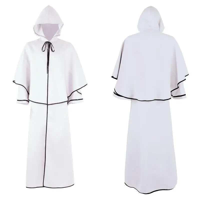 Loween capa com capuz longo feiticeiro robe feminino faion outono temporada tradicional traje chinês palco desempenho wear