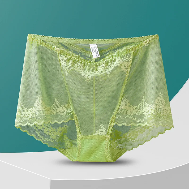 Sensual Lace Cut Out Panties for Plus Size  Breathable Seamless Tummy Control Briefs with No VPL Booty Lifting Underwear