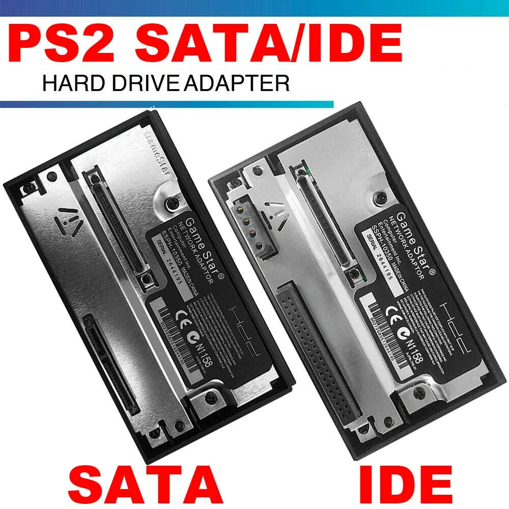 Сетевая карта SATA/IDE для игровой консоли PS2, 2,5/3,5 дюйма, SATA, Разъем HDD, адаптер SATA IDE HDD, соединитель для PS2 Playstation 2