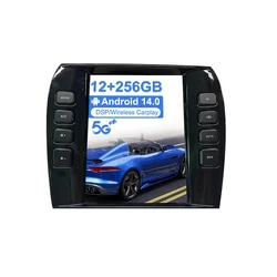 12+256GB Android 15.0 Car Radio for Jaguar X-Type 2004-2008 9.7 Inch Vertical Screen GPS Navigation Auto Stereo Head Unit Player