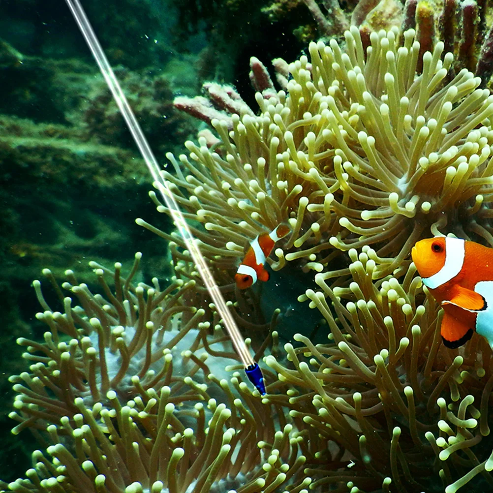 

2pcs Coral Feeder Fish Tank Silicone Glass Feeding Tool For Aquarium Spot Feeding Portable Liquid Phytoplankton Dropper Long