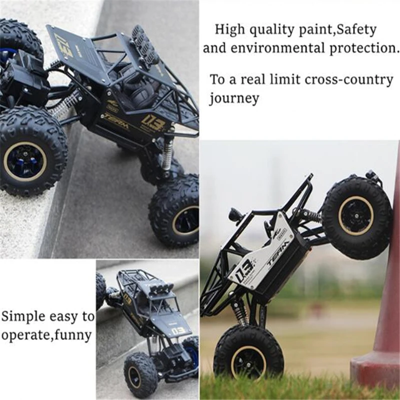 Büyük 1:12 37CM 4WD 2.4GHz RC araba kablosuz uzaktan kumanda Off-road araç RC modeli Off-road araç kontrol kamyon çocuk oyuncakları