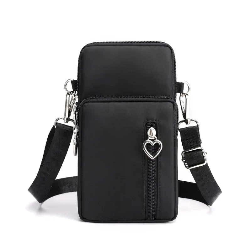 Waterproof Nylon Mobile Phone Versatile Mini Bag Purses Women's Shoulder Cross Body Messenger Bag