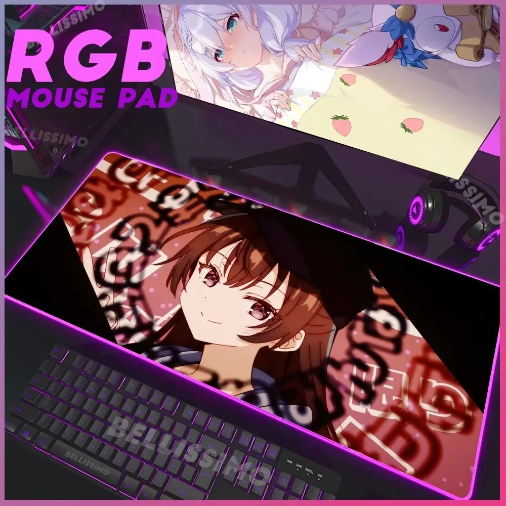 Alya Sometimes Hides Her Feelings in Russian Gaming RGB Mouse Pad  Large Cool Office Desk Rubber No-slip Mouse accessories Mat