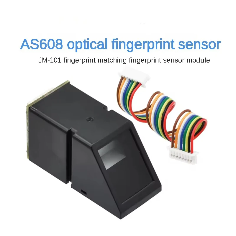 1 Uds AS608 Sensor óptico de huellas dactilares, combinación de huellas dactilares de JM-101, módulo Sensor de huellas dactilares