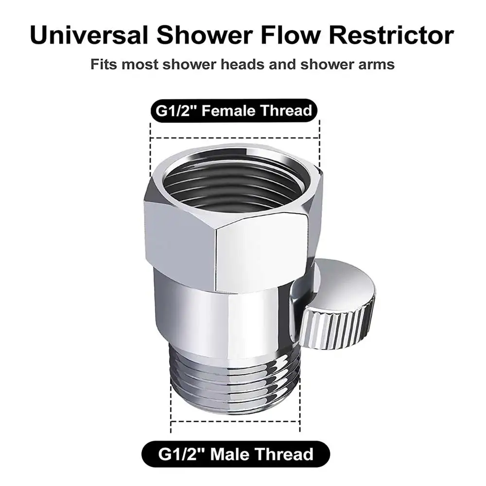 Dual Shower Head Combo Switch Bidet Accessories Matching Shower Head Shut Off Valve with Handle Lever