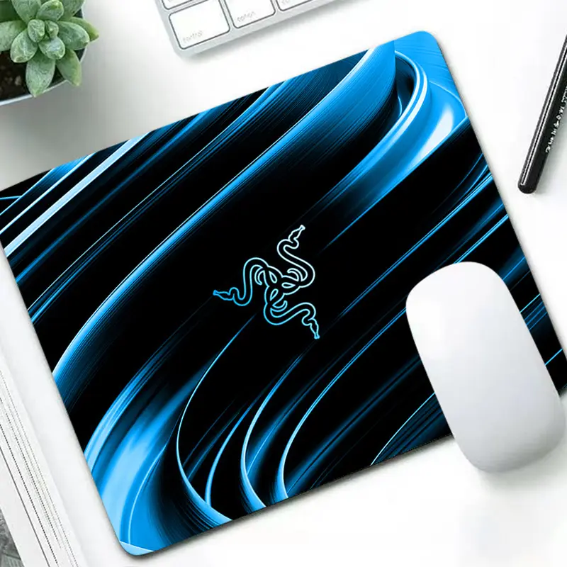 لوحة ماوس Razer صغيرة، للألعاب، كمبيوتر، ديكور، مكتب، حصيرة مكتب للألعاب الإلكترونية