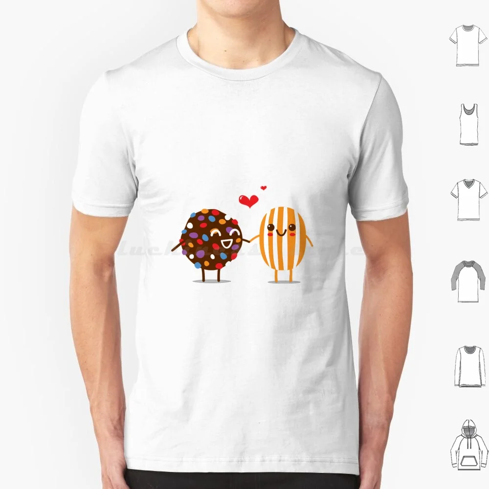 A Perfect Pair T Shirt Big Size 100% Cotton Candy Crush Candy Crush Saga Gaming App Game Games Love Phone Apps Sugar Chocolate