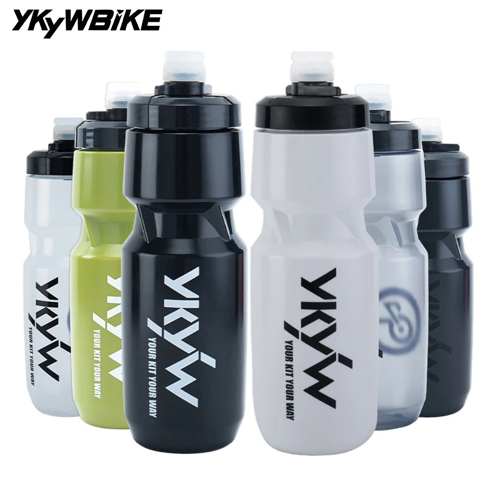 

YKYWBIKE Cycling Water Bottle 750ML 620ML Leak-proof Cap Squeezable Bicycle Press Bottles Road Bike Outdoors Press Cup