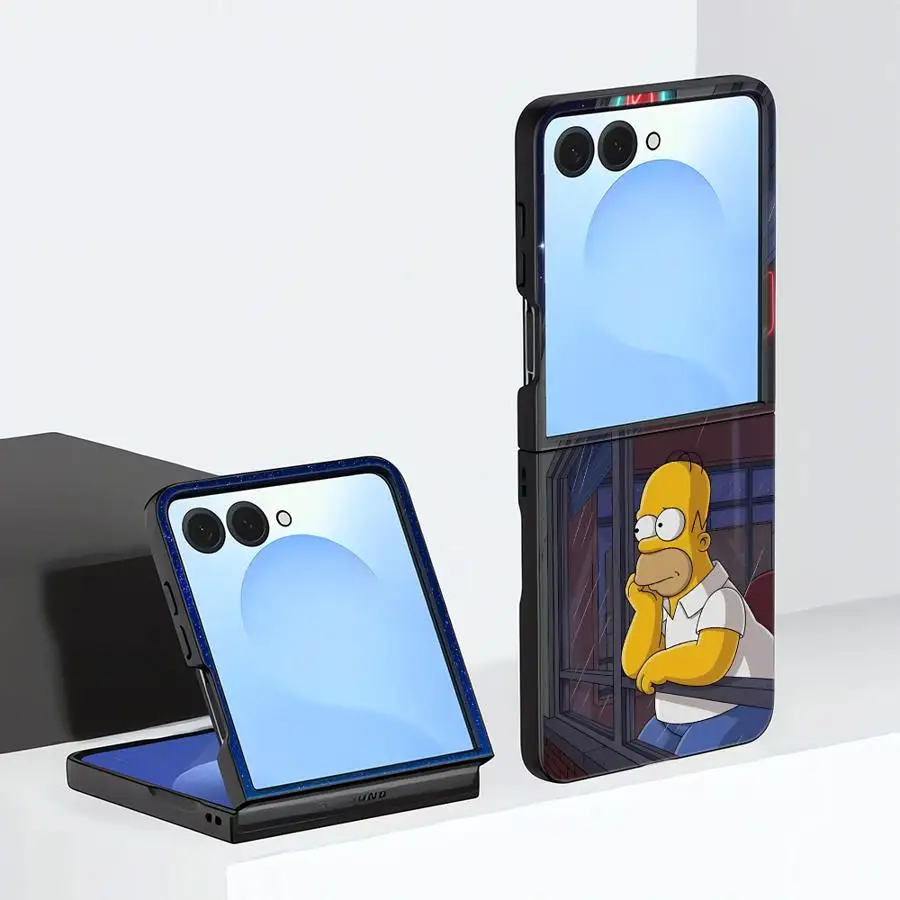 Case for Samsung Galaxy Z Flip8 ZFlip7 FE ZFlip5 ZFlip4 ZFlip6 Z Flip 7 6 5 8 ZFlip3 Phone Shell H-Homers S-Simpsons