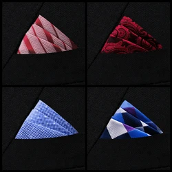 Men Pocket Square Suit Accessories Newest design Woven Silk Handkerchief Male Brown Clothing Pocket Handker Hot Sale Wedding