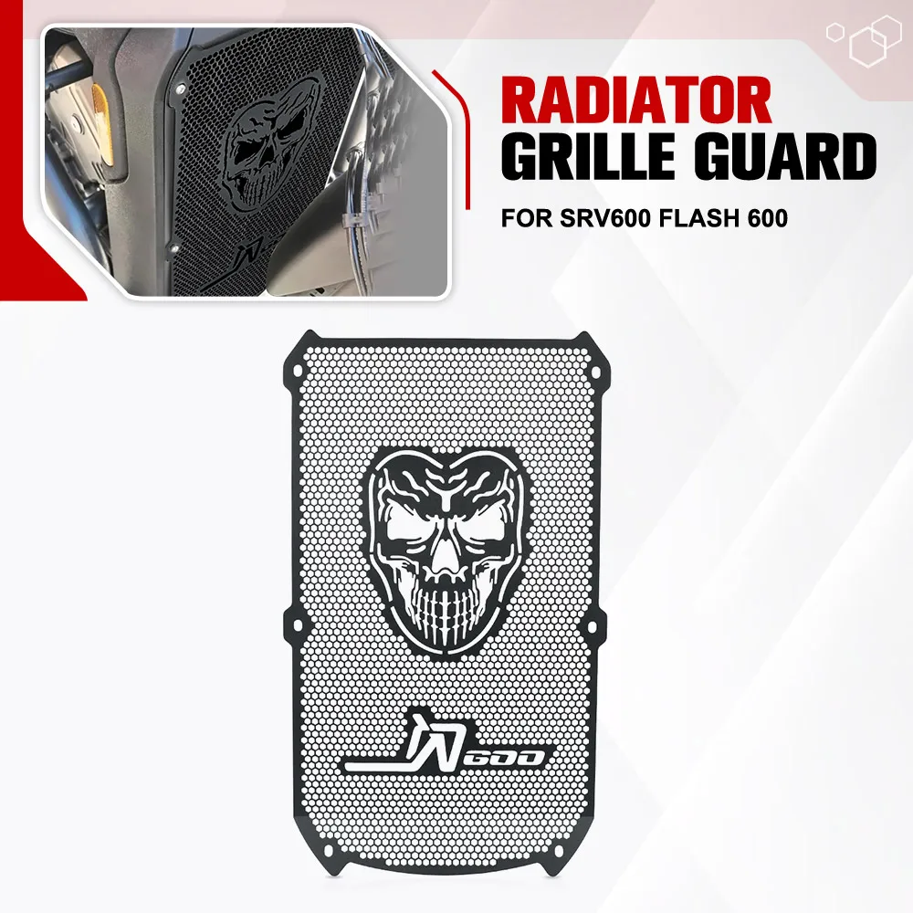For QJMOTOR SRV600 SRV 600 Flash 600 Parts QJ600 2024-2025-2026 Motorcycle Radiator Guard Engine Cooler Grille Cover Protection