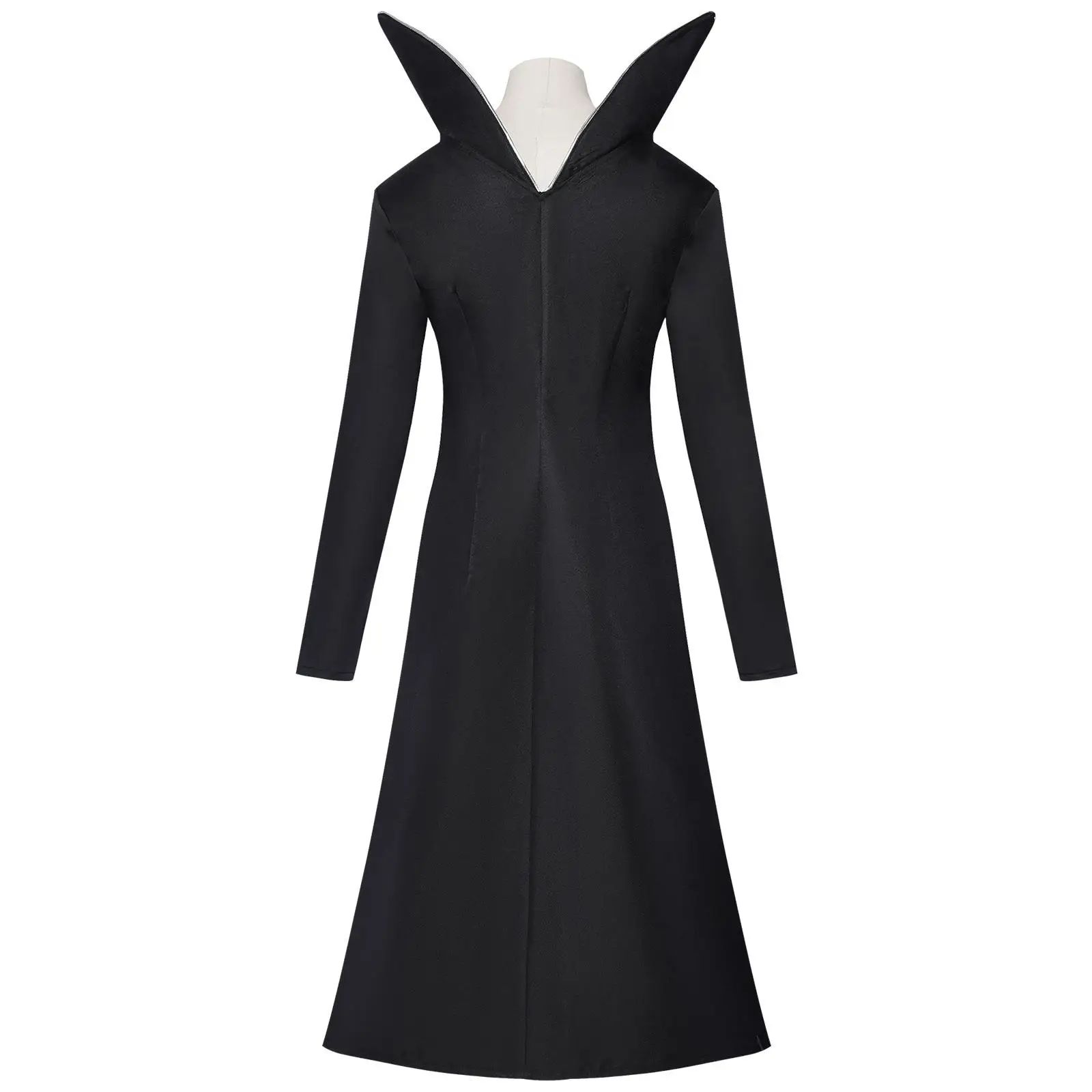 Mittwoch Long Dr Cosplay Kostüm Stehkragen Bühnenanzug Halloween Rollenspiel Damen Traditionelle Hochzeit D...