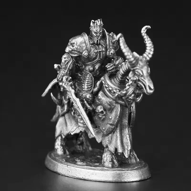 Figurine de Soldat Squelette Démoniaque en Bronze Métallique, Modèle Artisanal pour Jeu de Bureau, Décoration de Bataille, Pièces d'Échecs