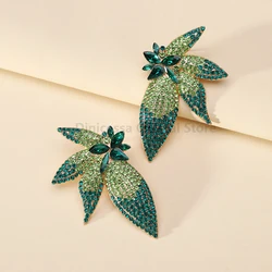 Wing Full Fashion Rhinestone Female Charm Dangle Drop Earrings For Women Luxury Design Unusual Wedding Party Jewelry Accessories