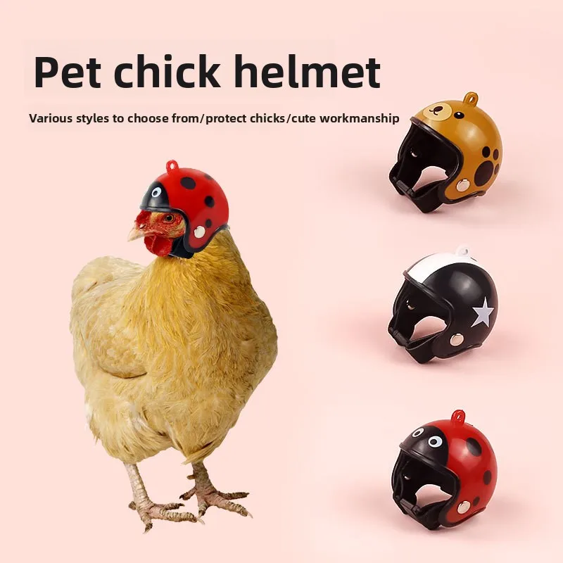 

Креативный новый забавный защитный шлем для курицы, шляпа для курицы, шляпа с птицей, капюшон, товары для домашних животных