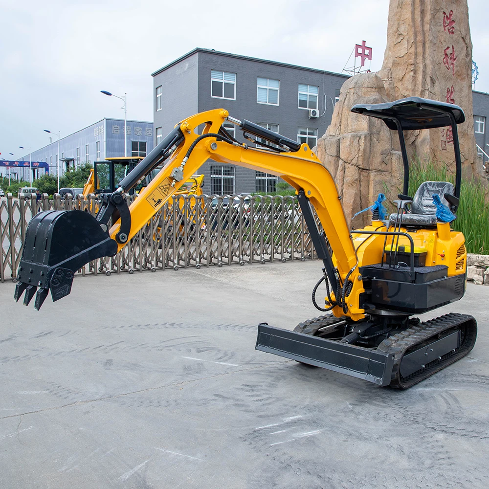 Mini excavadora de HW-20W, equipo de excavadoras Bagger de 2 toneladas, motor diésel, excavadora hidráulica, herramienta de Tractor para jardín y hogar