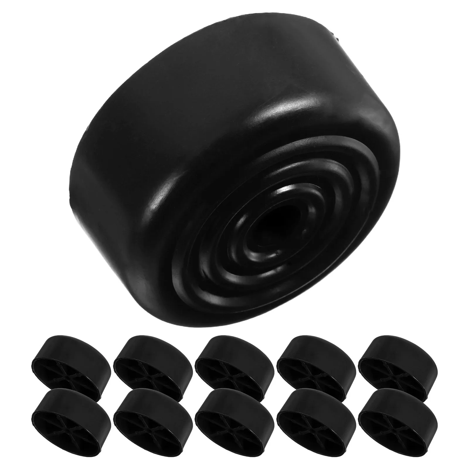 

12Pcs Sofa Foot Accessories Round Plastic Furniture Risers for Height Increase Non Slip Floor Protection Pads Bed Table Leg