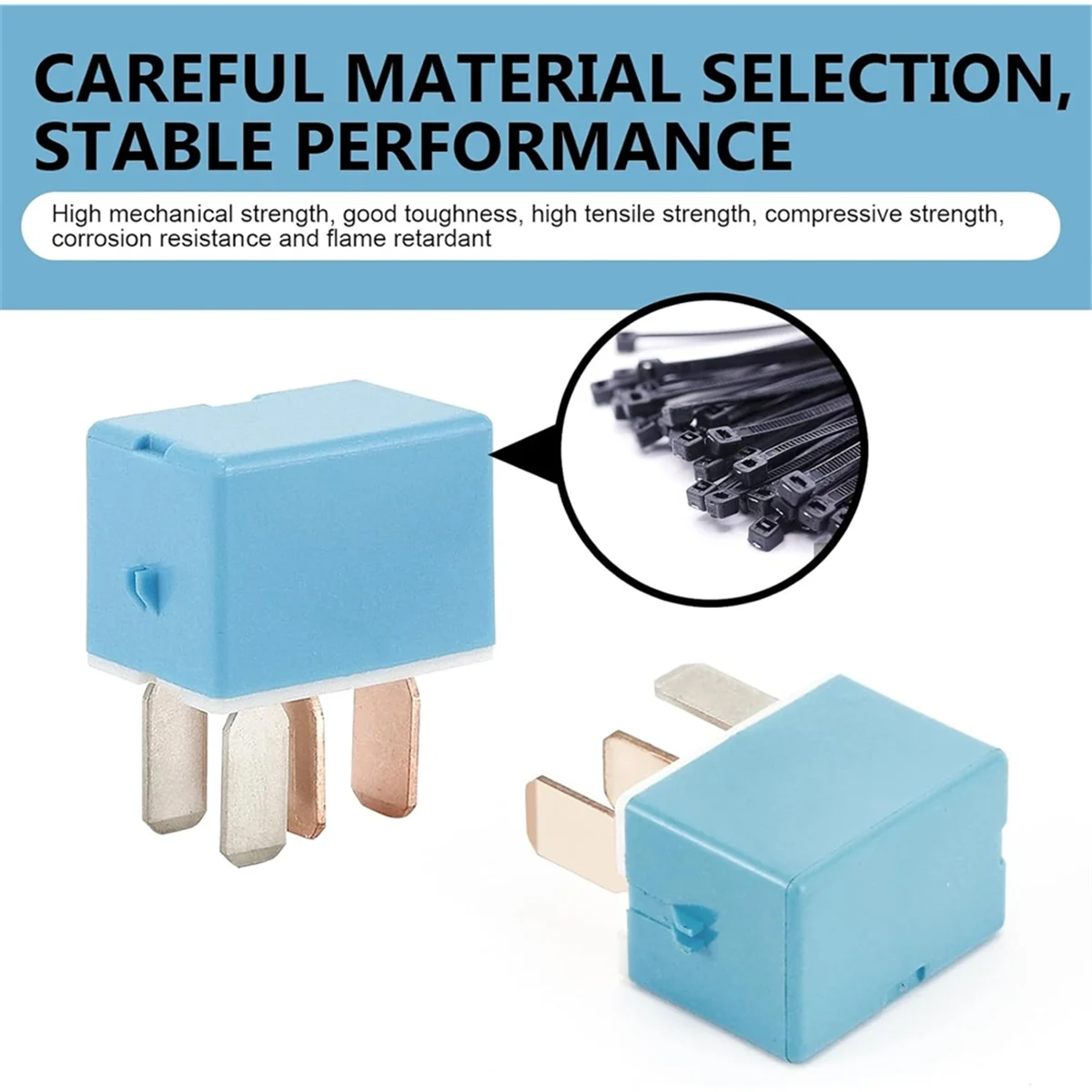 A002 4PCS Car AC Relay, 12V 4 Pin Plug and Play Retrofit Relay Replacement 90987-02027,for