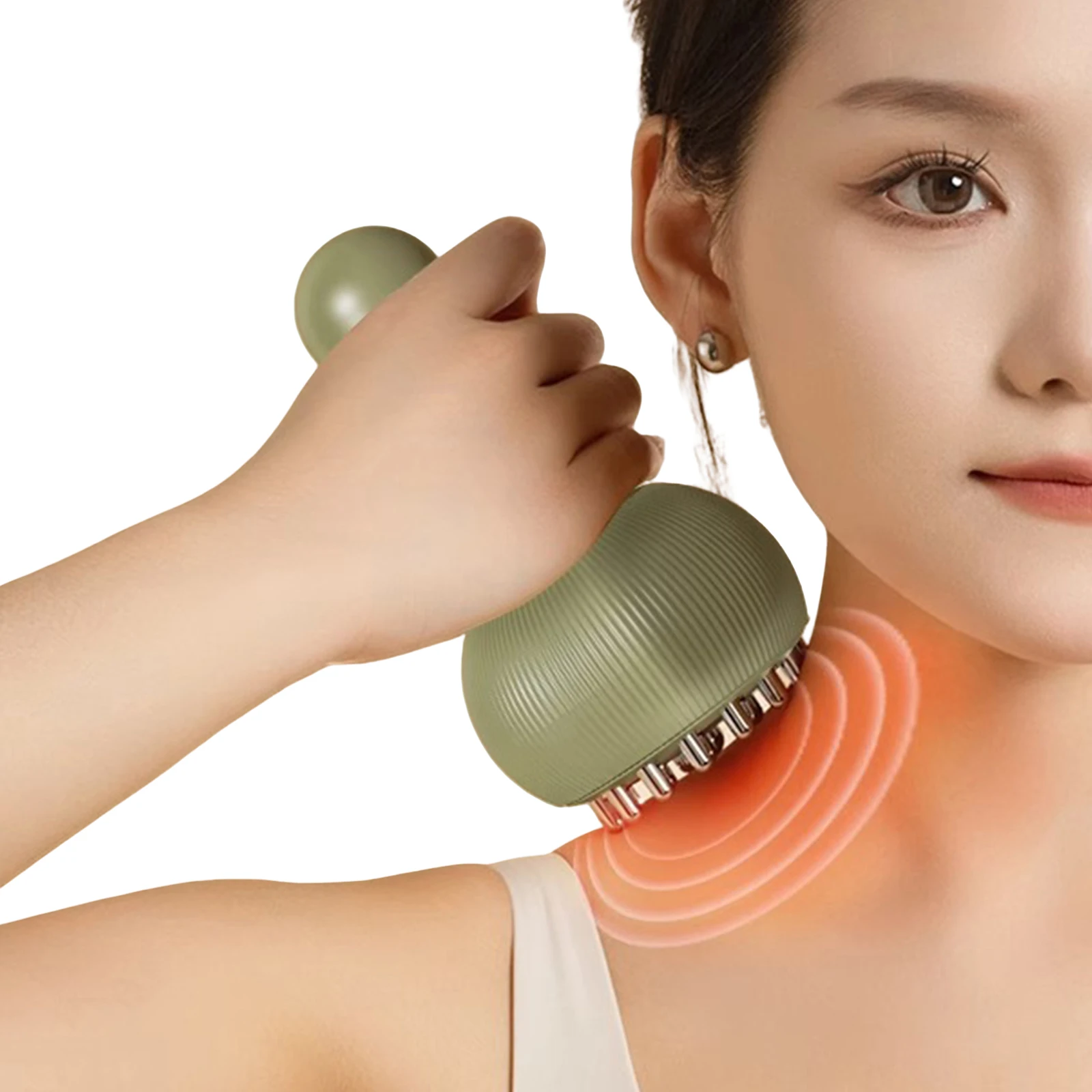 

Rechargeable Lymphatic Drainage Massager Cellulite Massage Tool Body Engraving Machine for Back Neck Shoulder Leg Gift for Women