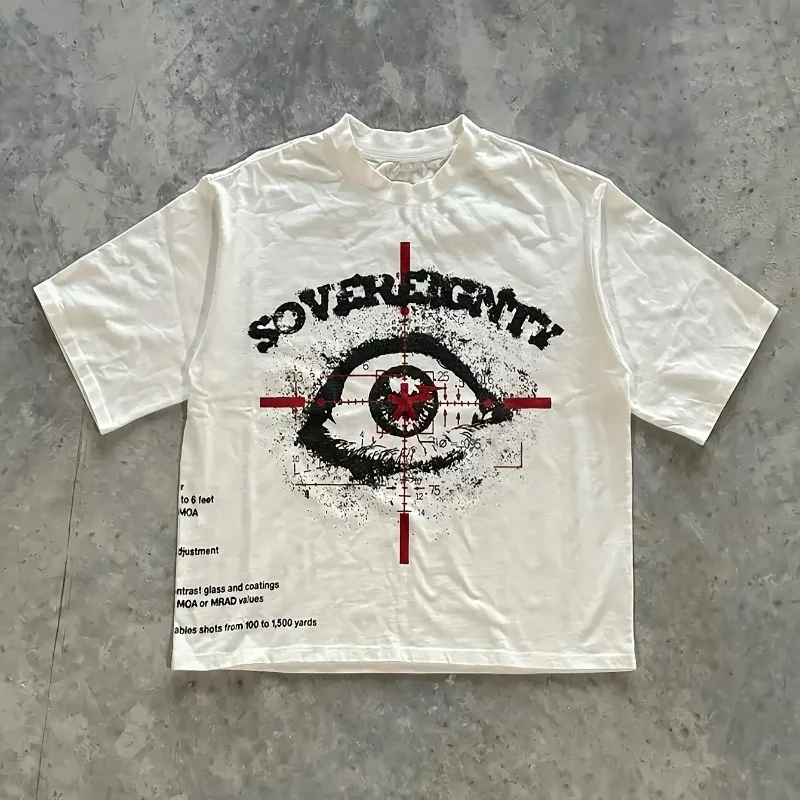 Hip-Hop Streetwear Mode Bequemes Y2K Street Style Herren T-Shirt Sommer Neues Y2K Baumwoll Casual Unisex T-Shirt