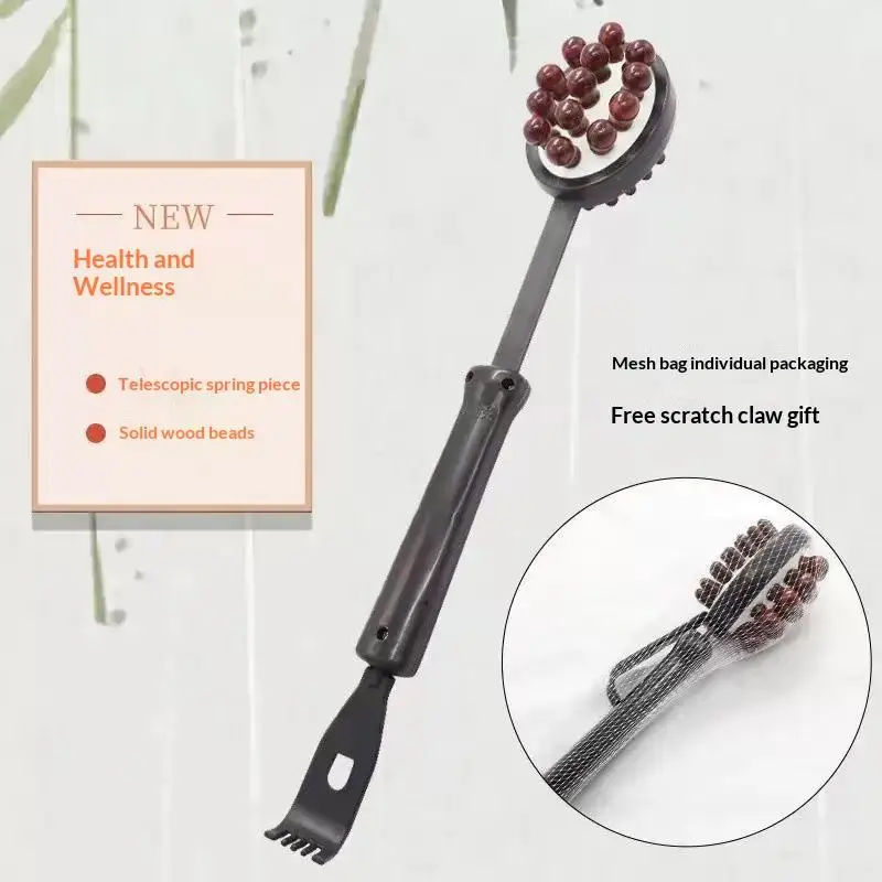 Doppelseitiger Massagehammer, Körperklopfhammer, einziehbares Rückenklopfgerät, Massagehammer, 1 Stück – Detail 3