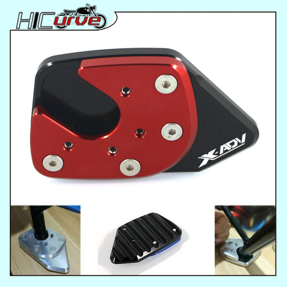 

Motorcycle CNC Kickstand Sidestand Stand Extension Enlarger Pad For X-ADV750 XADV750 X-ADV XADV 750 2014 2015 2016-2020