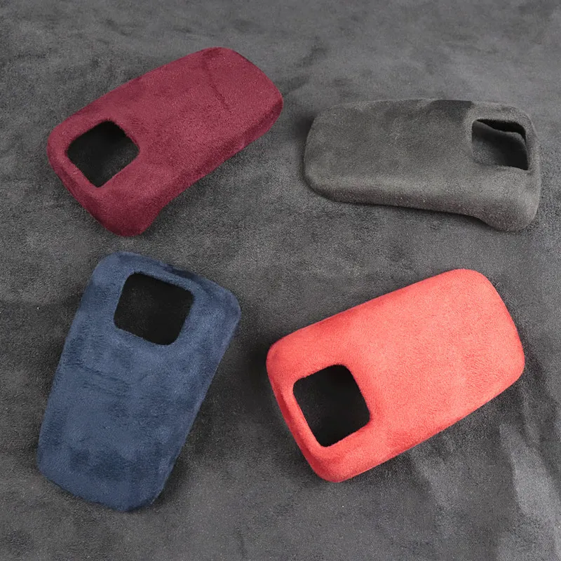 Luxurious Plush Car Gear Lever Stick Shift Shifter Cover Collar Adhesive Shell Case for Peugeot 4008 5008 DS7 DS9 Citroen C6