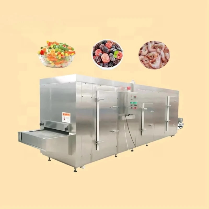Customized Small Capacity 100-300kg/h Tunnel Freezer Fish Frozen Machine Freezer Machine Tunnel