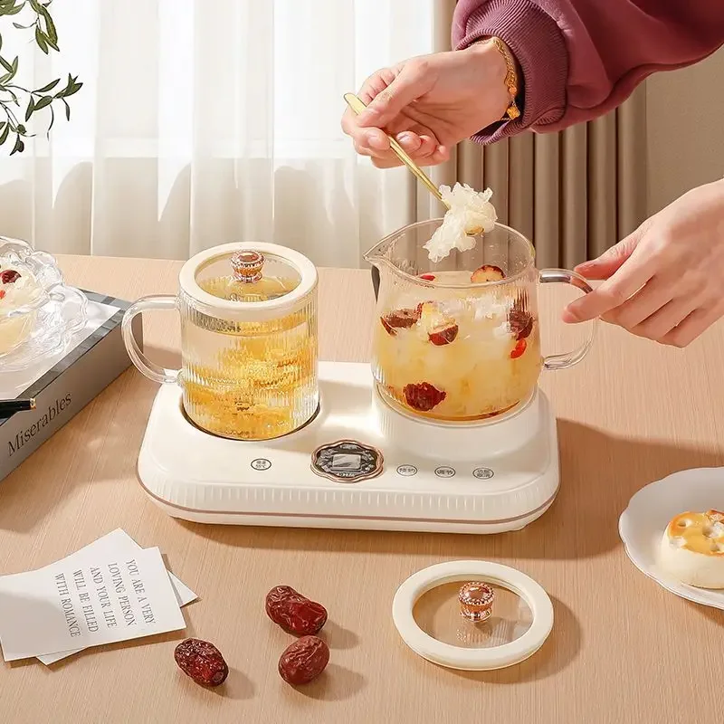 small insulation heating constant temperature cup pad warm milk artifact All-glass double cup health pot health pot home office