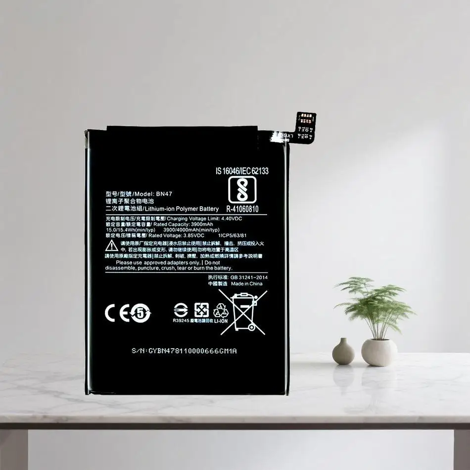 

Reliable Power Supply BN47 Mobile Phone Battery High Performance For Xiaomi Redmi 6 Pro MI A2 Lite 3000Mah